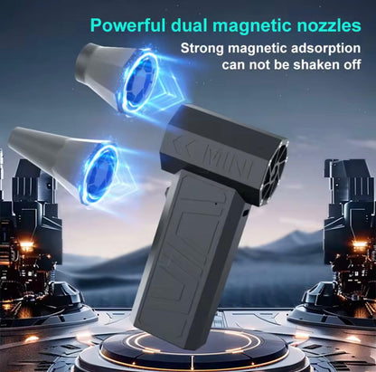 Şiddetli Fan 200000 RPM Güçlü Hava Üfleyici Elektrikli Süpürge Toz Temizleyici Tip-C Şarj Güçlü Rüzgarlar 52 m/s Fırçasız Turbo Jet Üfleyici